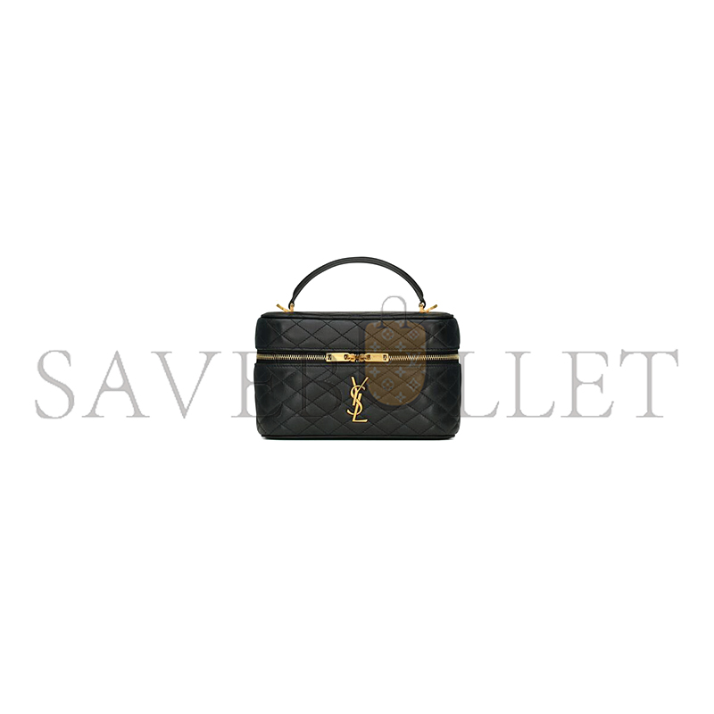 YSL GABY VANITY BAG IN QUILTED PATENT LEATHER 7667311EL071000 (18*11*6.5cm)